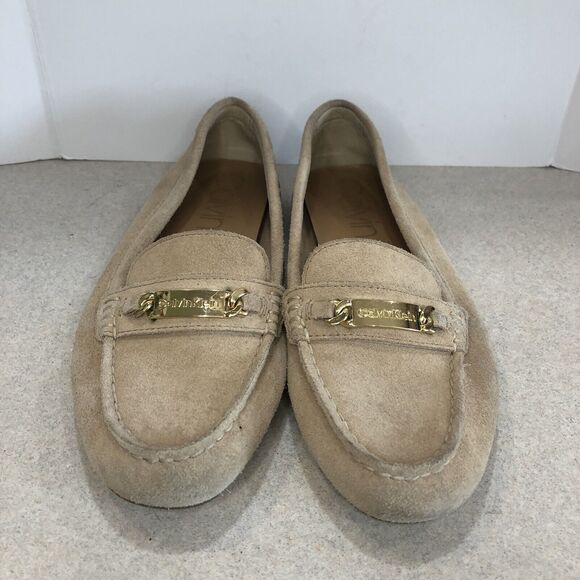 Women’s Calvin Klein Lunasi Tan Loafer Mocassin Slip On - Picture 3 of 10